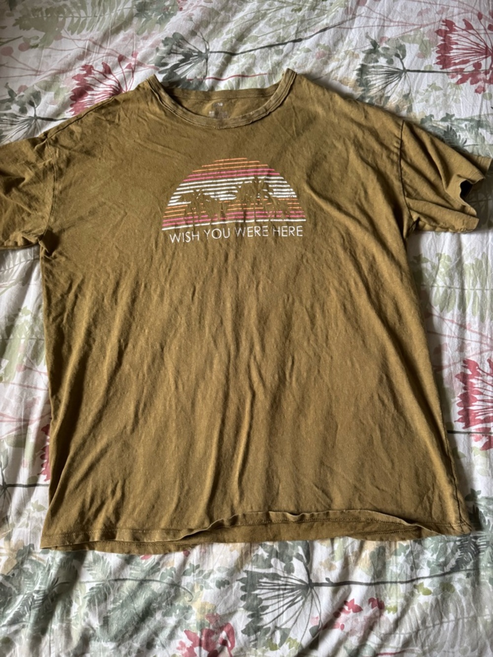 aerie Mustard Crewneck Tee